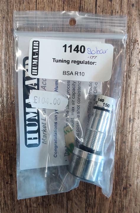 T barrel for the best accuracy with a variety of ammunition (pellets and slugs) Bult-in power correcting chronograph OEM Huma-Air regulated Large capacity and twinnable magazine. . Factory setting on huma regulator for 177 air gun